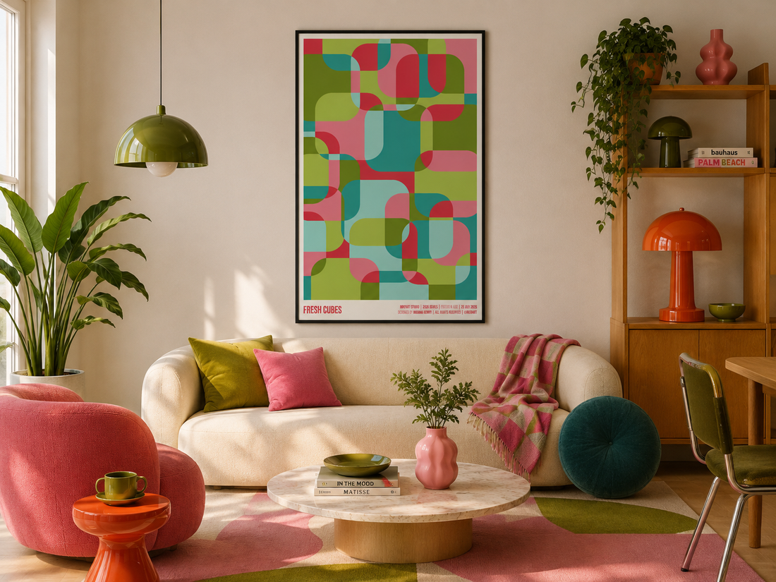 7 Ways to Style Retro Posters in a Modern Home